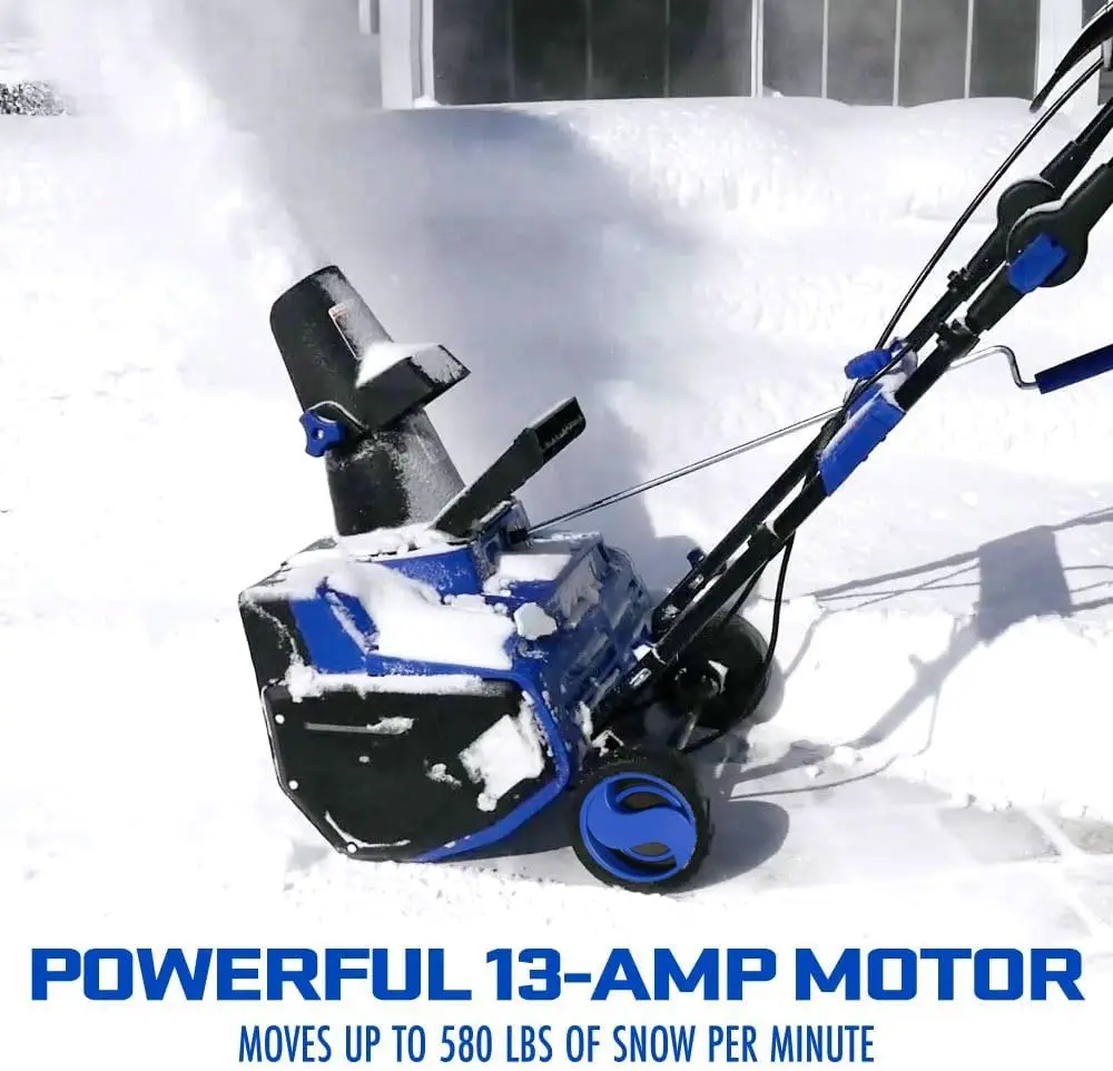 SJ618E Electric Walk-Behind Single-Stage Snow Blower, 18-inch, 13-Amp,Blue