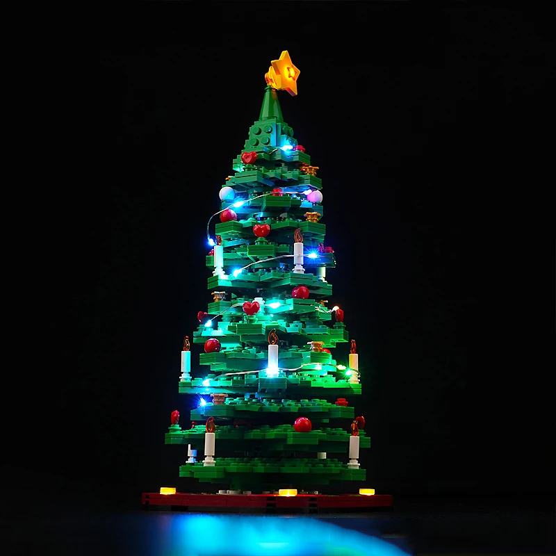 DIY LED-lichtset voor LEGO 40573 kerstboom (alleen LED-licht, zonder blokken model)