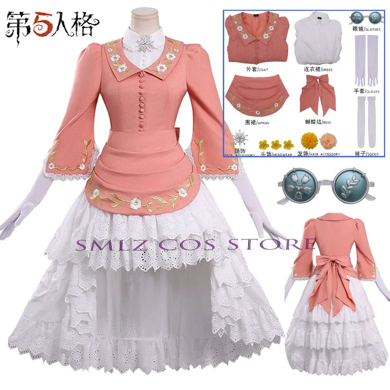 

Soul-Stirring Barmaid Cosplay Costume Game Identity V Demi Bourbon Costume Dress Set Party Play Outfit for Women Uniform