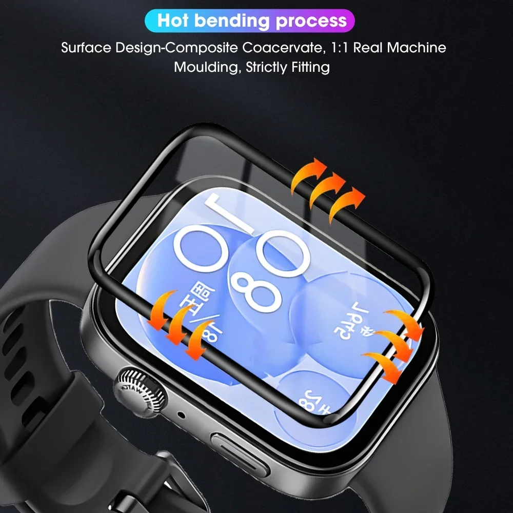 1-3Pack Screen Protector For Huawei Watch Fit 3 Anti-scratch 3D Curved Soft Screen Protector For Huawei Watch Fit3 No Glass