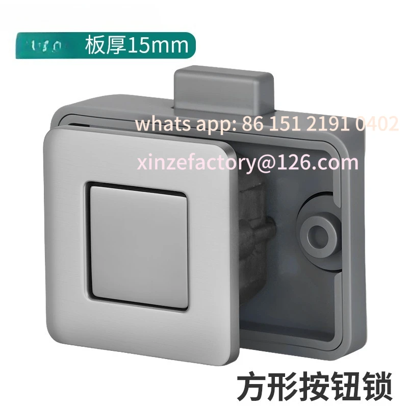 Customizable 5pcs Square RV Button Lock Car Caravan Boat Motor Home Cabinet Drawer Latch Button Locks Keyless Furniture Door L