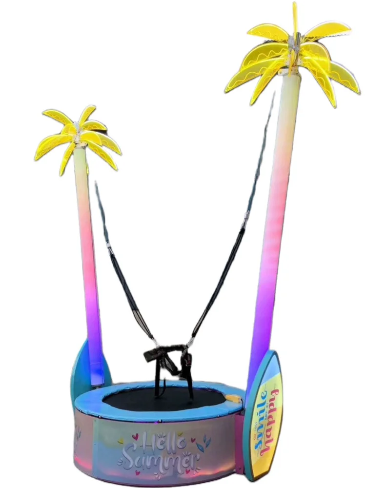 

Одноместный банджи-кровать из кокосовой пальмы, батут