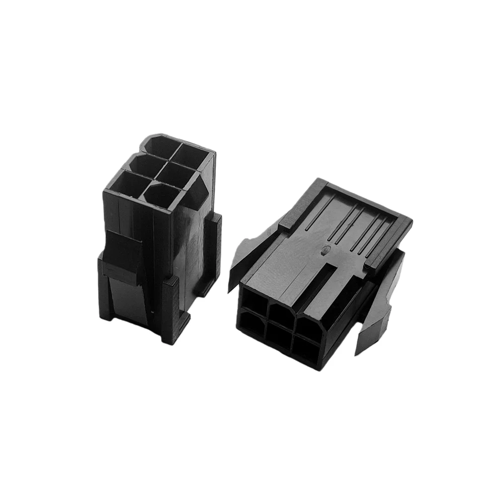 50PC/1LOT 5559 4.2mm black 6P 6PIN female for PC computer ATX graphics card GPU PCI-E PCIe Power connector plastic shell Housing