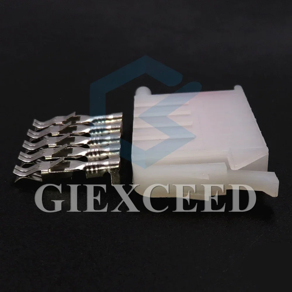 2 Sets 5 Pin Car Connector With Terminal 3.5 Series White Plastic Housing AC Assembly Unsealed Wiring Socket 357955968A