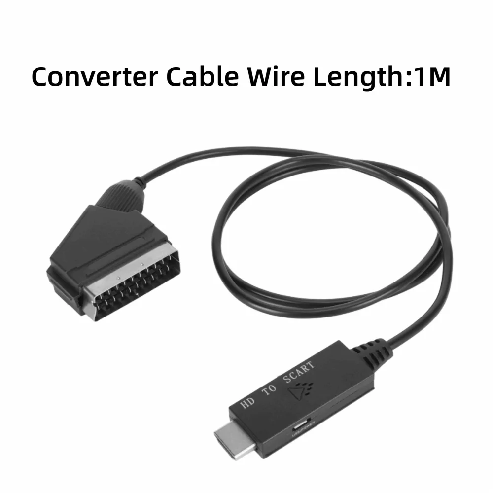 Support PAL NTSC HD Multimedia Interface Cable HD Digital Multimedia Interface SCART Converter Adapter for TV VHS VCR DVD - view 6