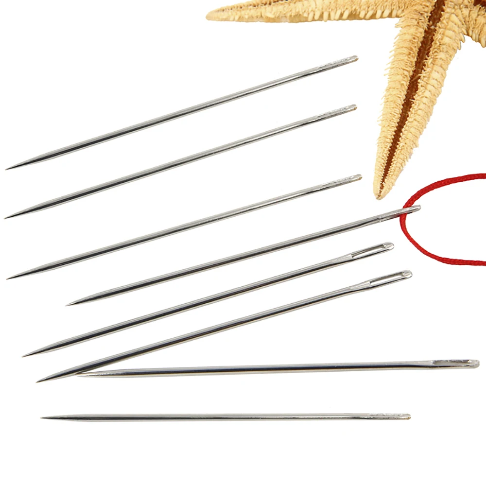 30pcs Leathercraft Embroidery Large Eye Stitching Needle DIY Cross Stitch Thread Home Handmade Knitting Tool Hand Sewing Needles