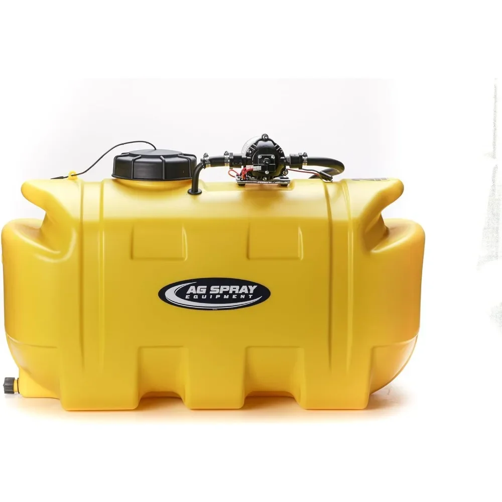 25 Gallon Gold Spot Sprayer 2.2 GPM, Deluxe Handgun Included with 15 Foot Hose, Mounted ATV and UTVs, Built in Drain, Sprayers