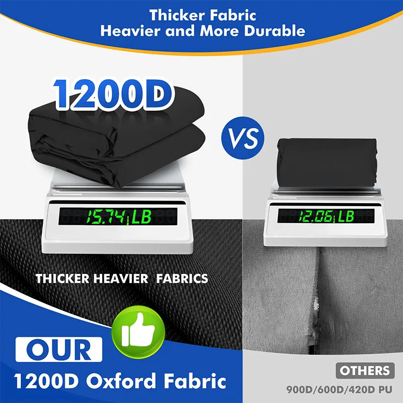 Factory Custom 16-18.5 Inch Waterproof Heavy Duty Boat Cover Breathable Outdoor 600d Oxford Cloth V-Shaped Boat Cover