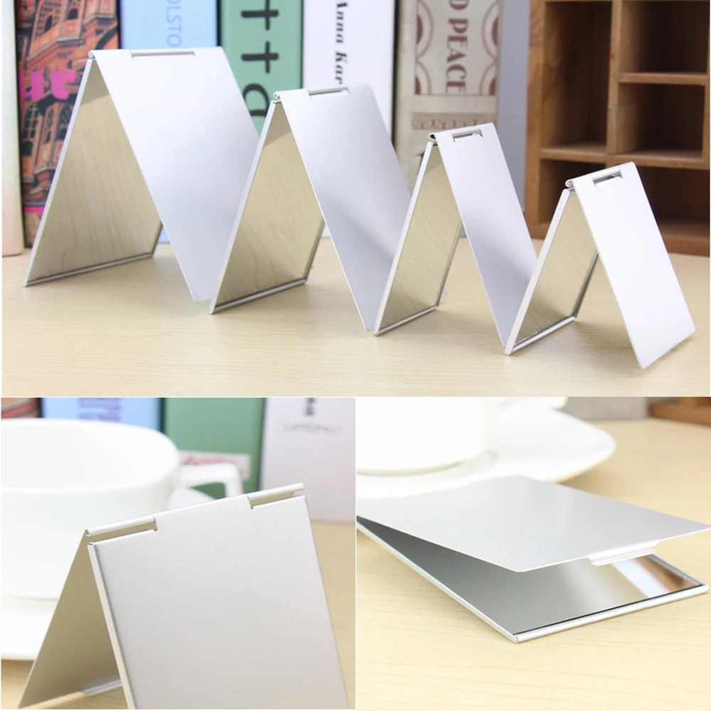 5 Size Ultra-thin Mini Makeup Mirror Portable Compact Folding Makeup Mirror Hand Pocket Personalised Cosmetic Tool Makeup Mirror