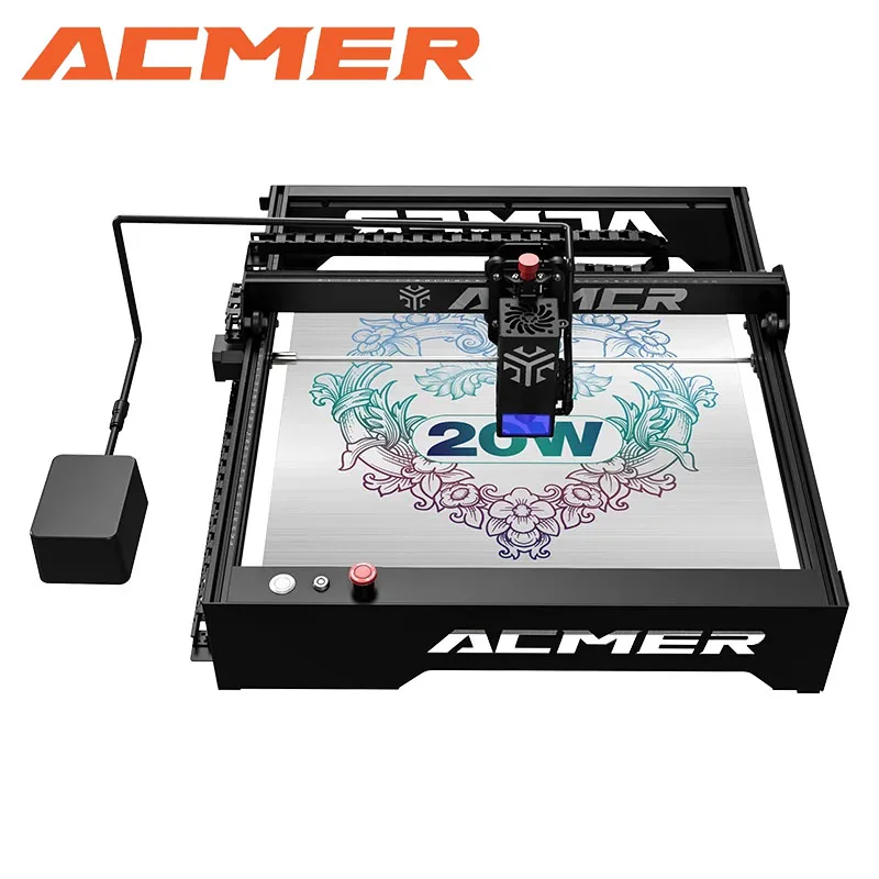 

ACMER P1 20W Laser Engraver Machine Laser cutting and engraving for wood working tools Metal Engraving With Wifi Control