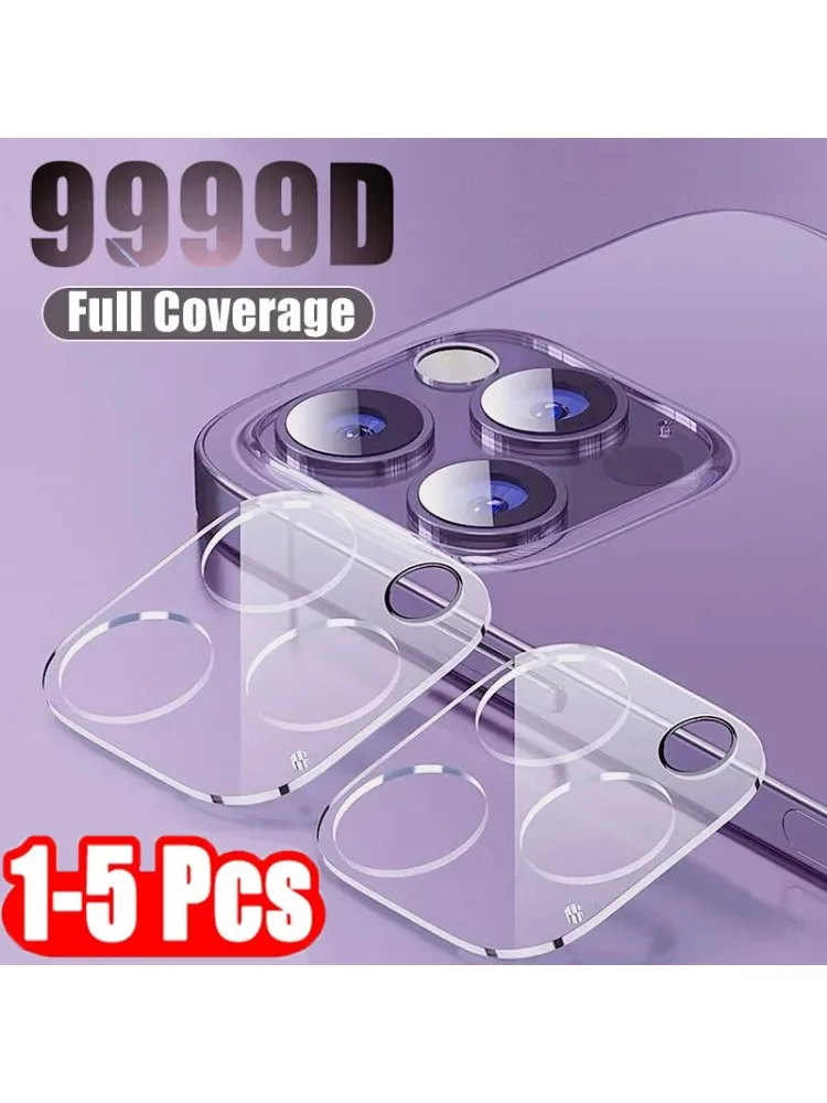 Ull – couvercle de protection en verre, 1 à 5 pièces, pour iPhone 11 12 13 14 15 Pro Max Mini XS Max, protecteur d'objectif d'appareil photo pour 12Mini 13Mini 14ProMax
