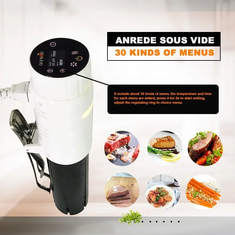 Fornello lento a bassa temperatura per uso domestico prezzo basso Sous Vide Cooker Machine Set Home Sous-vide Alimentaire fornello di manzo con 30 menu