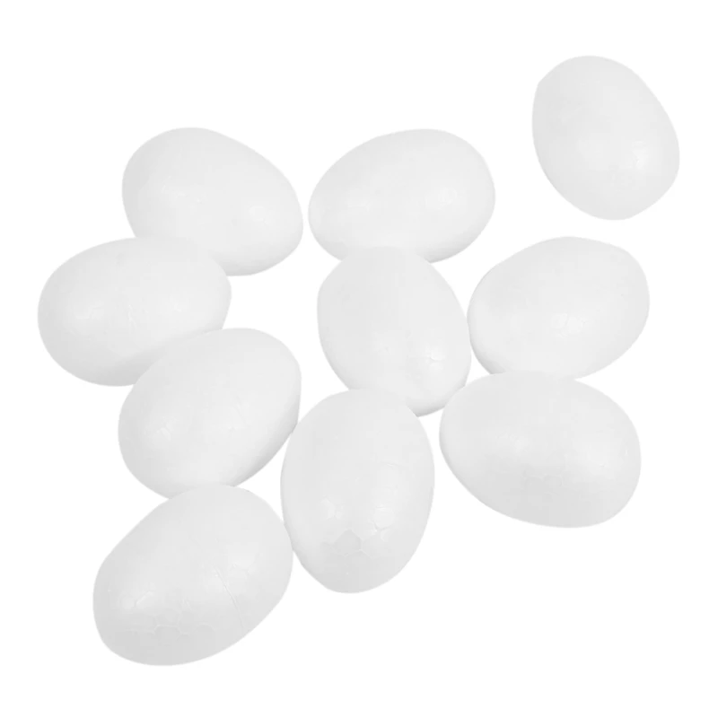 30 uova di polistirolo 6 Cm uovo decorativo bianco uovo di pasqua per dipingere o attaccare