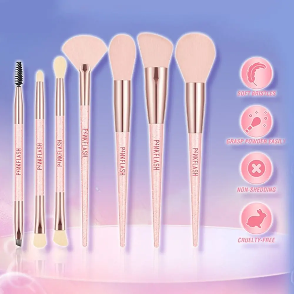 Sparkling Makeup Brushes Hot Premium Pink Foundation Blush Beush Multi-functional Soft Blending Brush Face Makeup