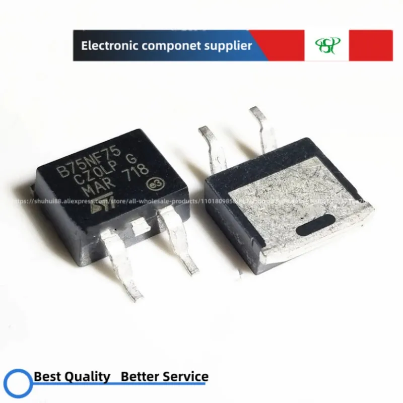 

10pcs~100pcs Field effect transistor STB75NF75 B75NF75 75NF75 80A75V patch TO-263