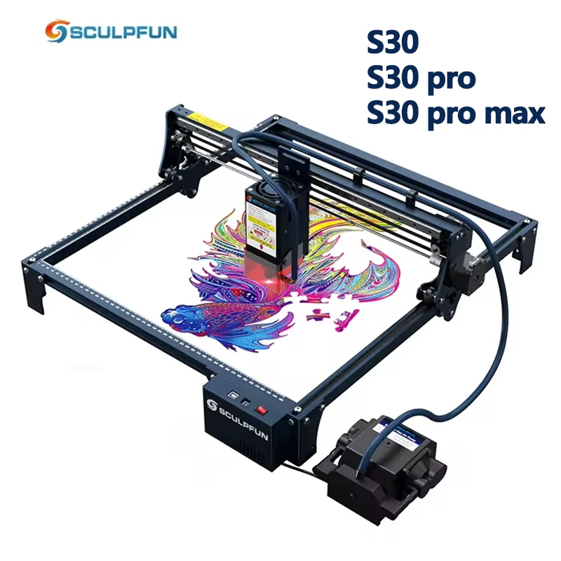 

SCULPFUN S30 pro max S30 PRO S30 5w 10w 20W Laser Engraver Cutter with Automatic Air-assist DIY Desktop Laser Engraving Machine