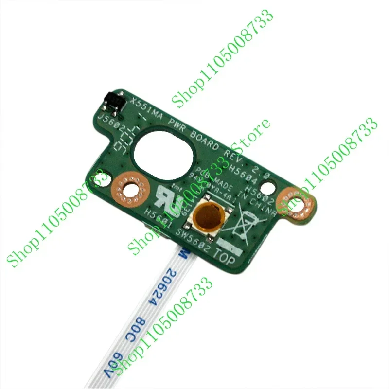 Power Button Board for Asus X551 X551C X551CA X551M X551MA X551MAV F551 F551M F551MA 35XJCP80000 60NB0340/D550 D550C D550CA(G)