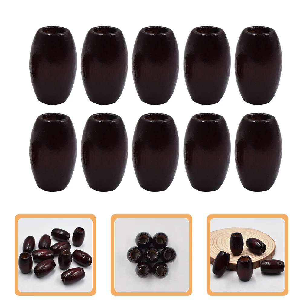 

10 Pcs Wooden Beads Oval Shaped Bracelet DIY Accessories for Crafting Bracelets
