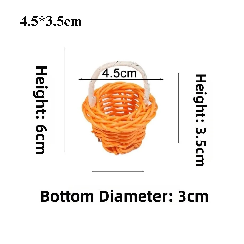 Beautiful Handmade Flower Storage Basket Hand-Woven Round Shape Storage Baskets Shopping Storage Hamper Basket