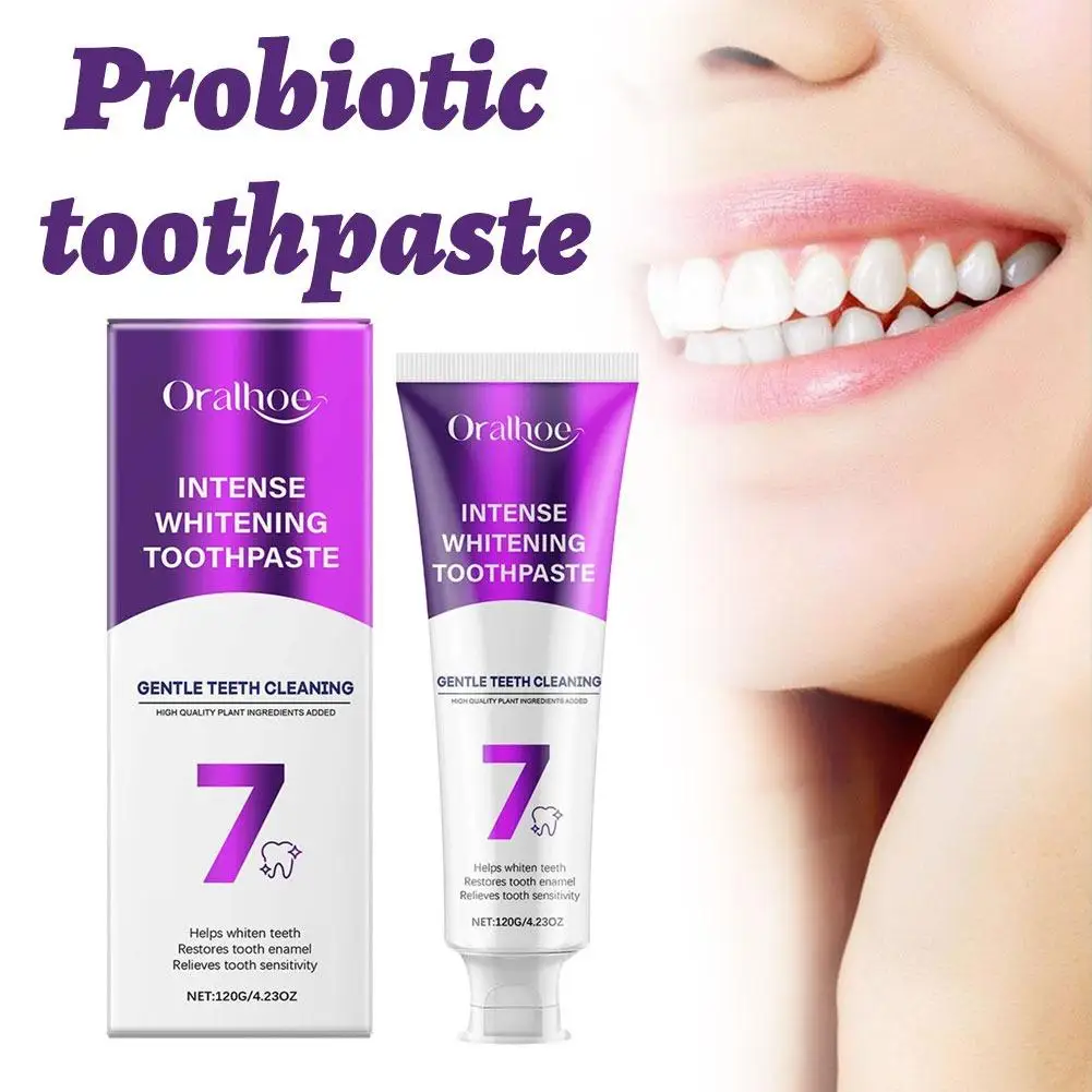 

Oralhoe 120g Probiotic Toothpaste Whitening Enamel Protection Anti-Cavity Plaque Removal Long Lasting Fresh Breath