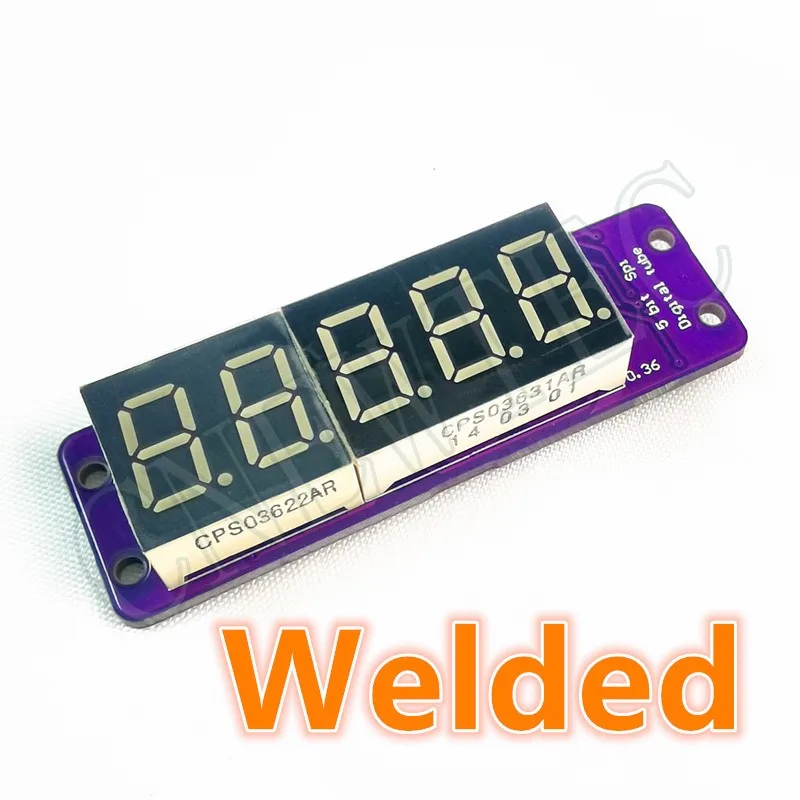 MAX7219 0.36 Inch 5 Bits Digital LED Display 7 Segment Module 5 Color Available for Arduino STM32 STC AVR ESP32 Welded