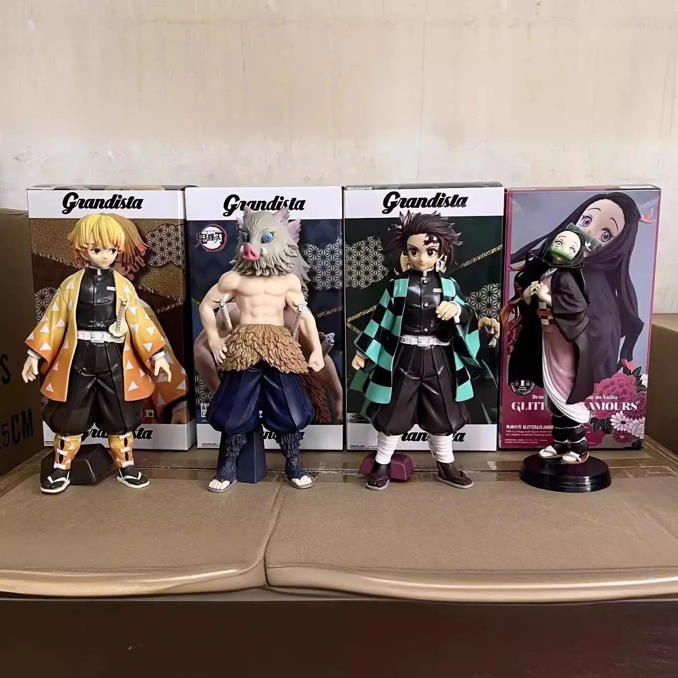 

Demon Slayer: Kimetsu no Yaiba Handmade Standing Figurines - Tanjirou Kamado, Zenitsu Agatsuma, Nezuko Kamado, Inosuke Hashibira
