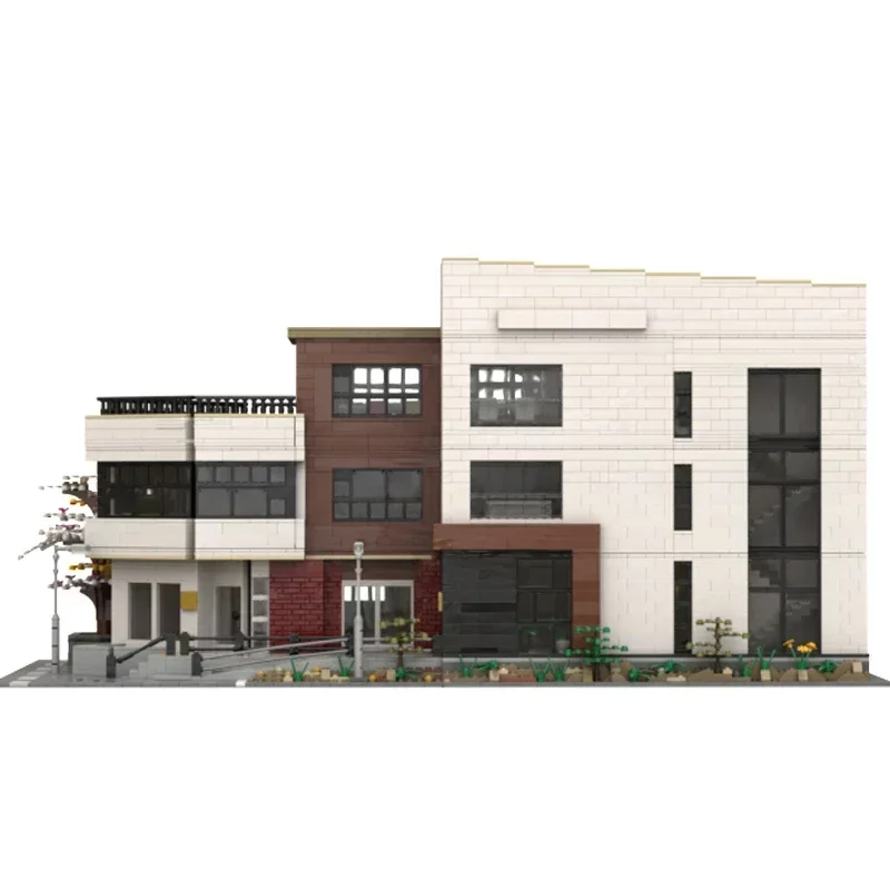 Model Ulicy Miejskiej Moc Klocki Konstrukcyjne Centrum Kulturowe Ulsan Technologia Modułowe Klocki Prezent Zabawki Świąteczne Zestawy DIY Montaż