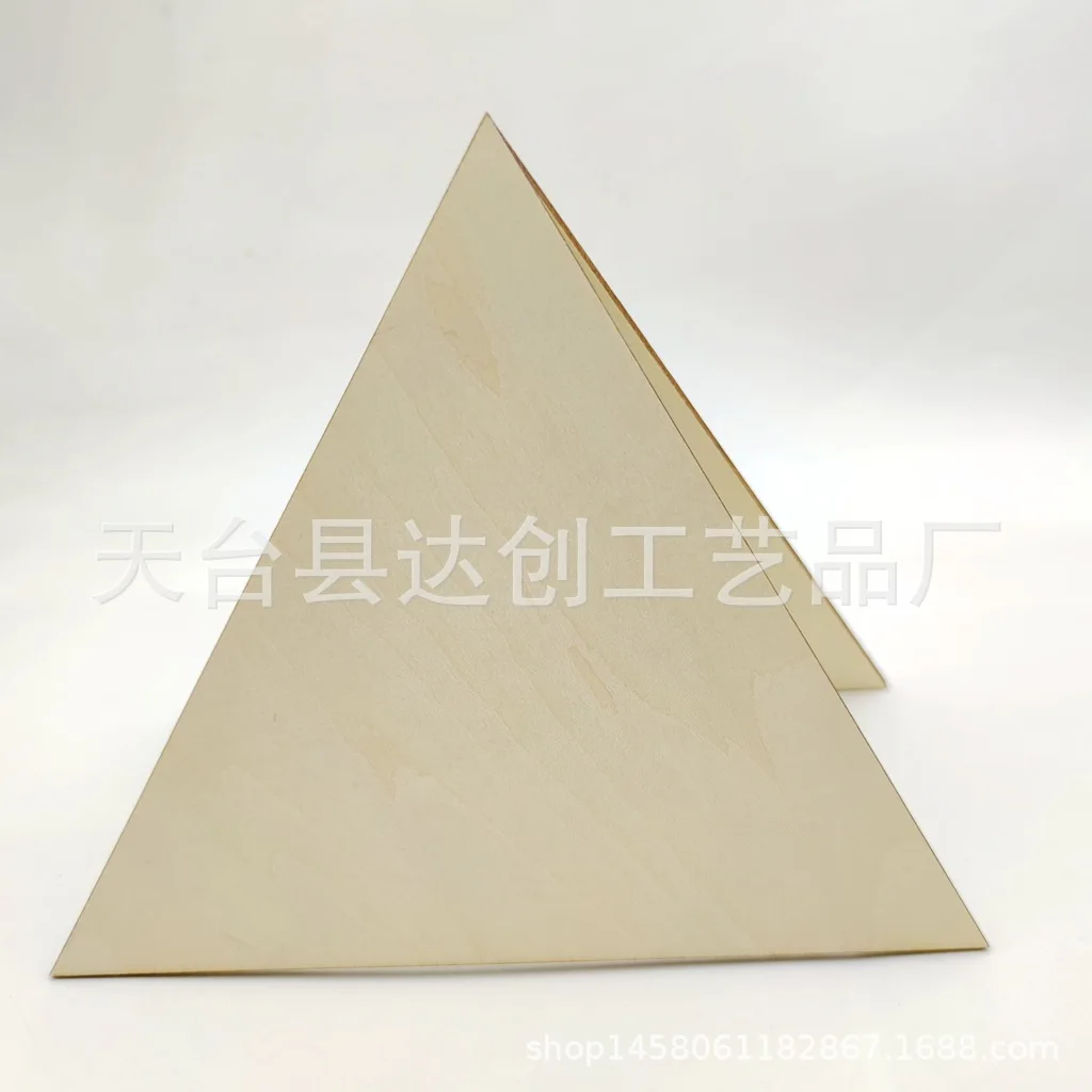 Log triangular lascas de madeira, placas de tília, modelo criativo montagem lascas de madeira diy criativo pintura artesanal lascas de madeira