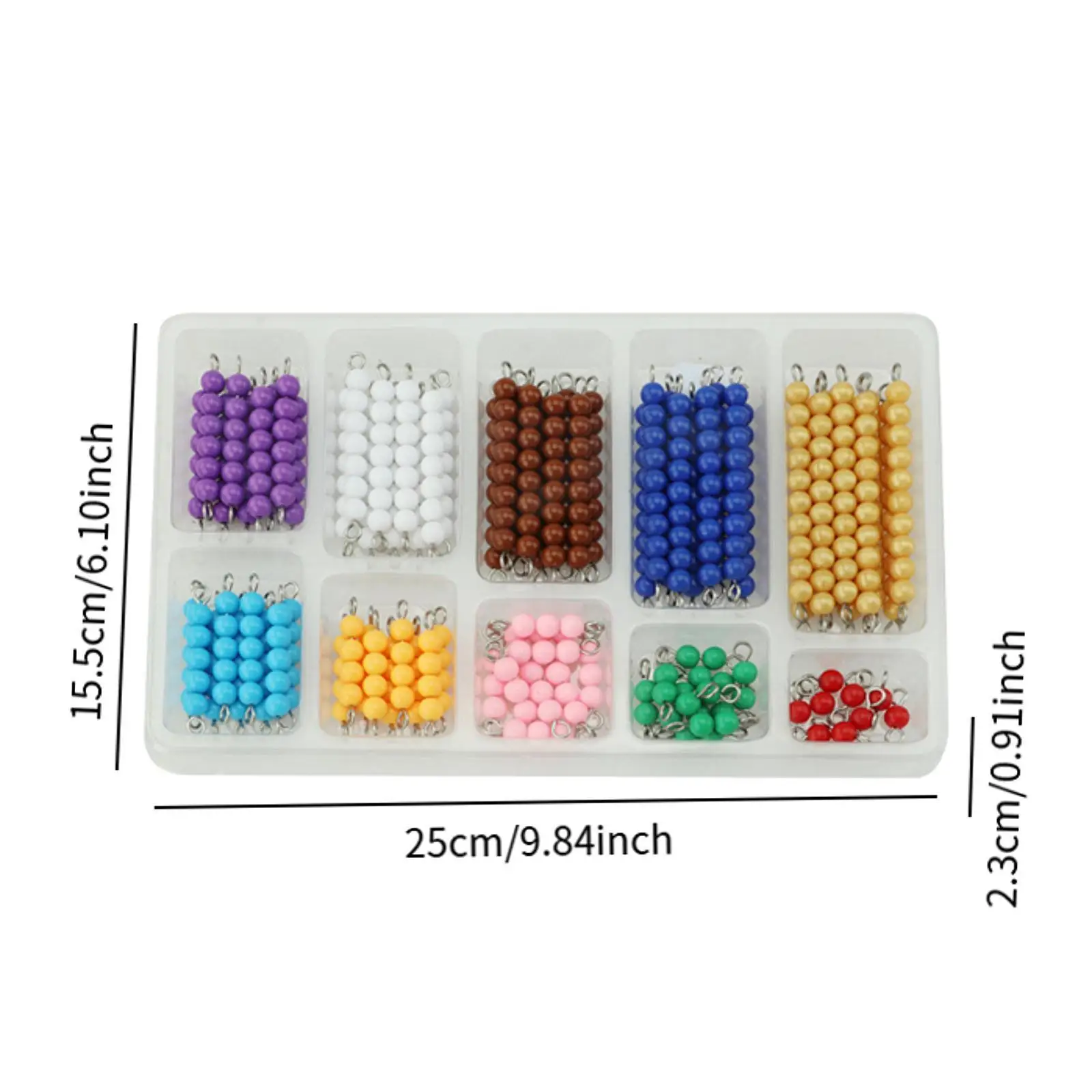 FOTO 6 - Учебное пособие для подсчета бусин Монтессори