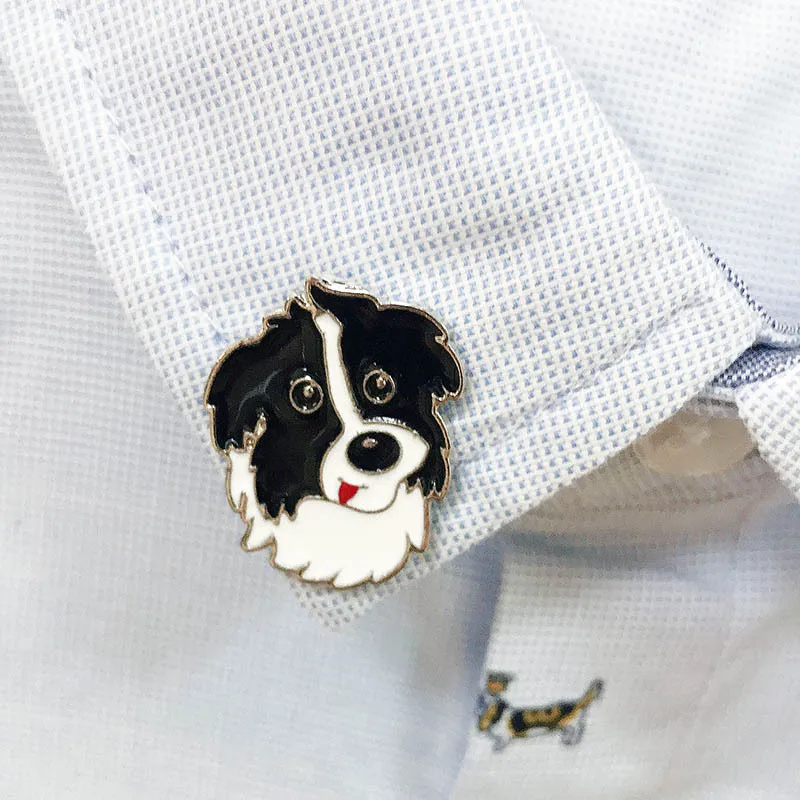 Dog Brooch Pet Puppy Corgi Bichon Poodle Samoyed Bulldog Husky Pug Schnauzer Enamel Pins Multiple Accessories Button Badge