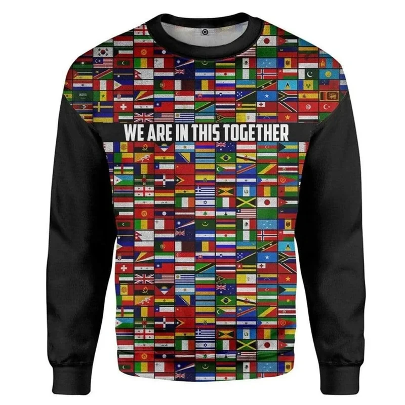 

World Countries Flag Graphic Sweatshirts For Men 3D Printed Hoodie Unisex Harajuku Long Sleeve Street Casual Pullover Sweater