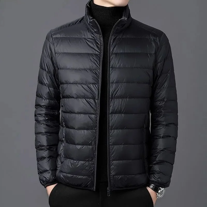 

Lightweight ort Puffer Jaet Men's Cotton Quilted Casual Sle Stand Collar Coat Warm Comfortable Autumn Winter New Arrival