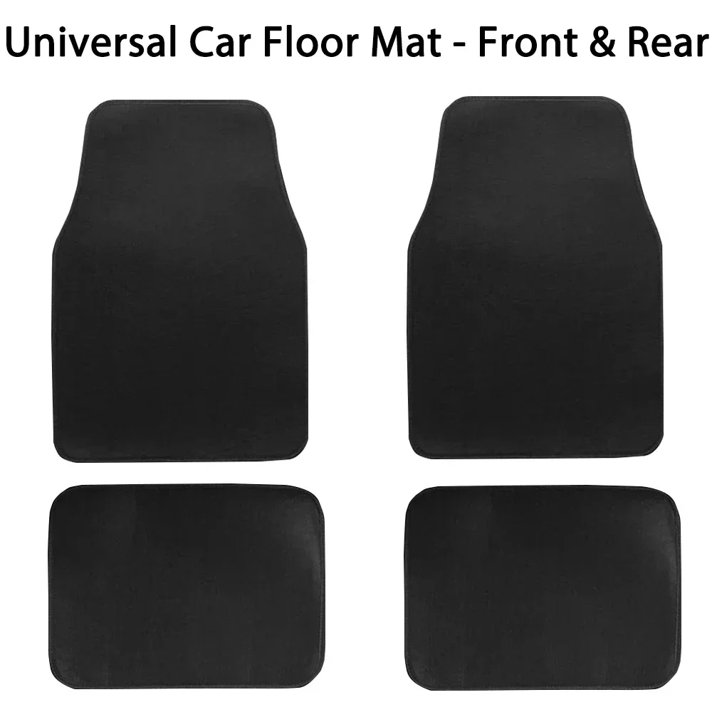 2/4Pcs Universal Fit Car Floor Mats Front & Rear Automotive Carpet for SUVs Sedans Vans - Interior Protection