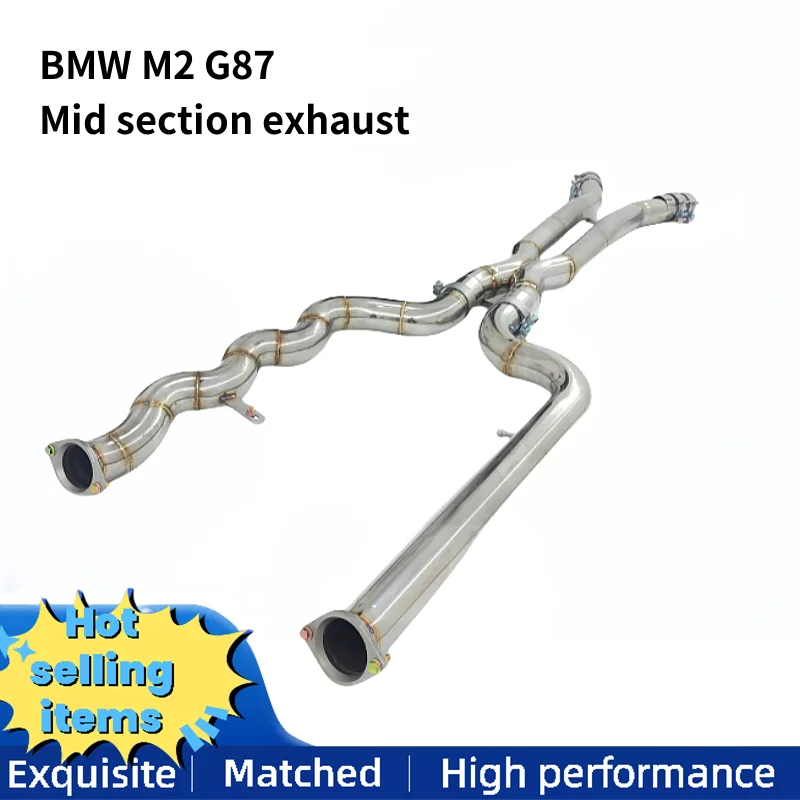 

Suitable for BMW S58 G87 M2 3.0T stainless steel equal length mid section exhaust system