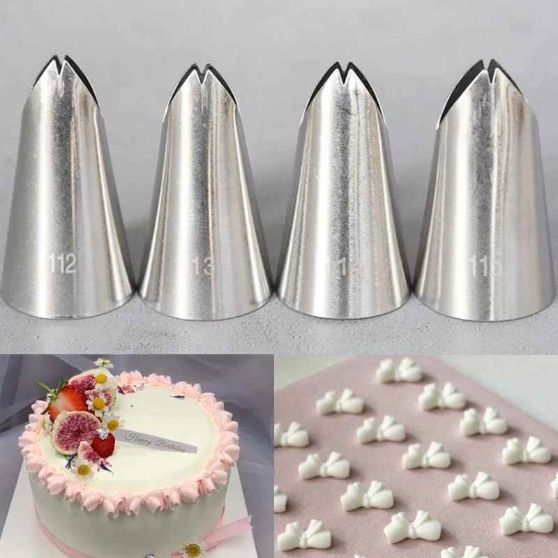 #112 #113 #114 #115 Nozzle Icing Nozzles Piping Tip Pastry Tips Cup Cake Decorating Baking Tools Bakeware Create Leaf Leaves