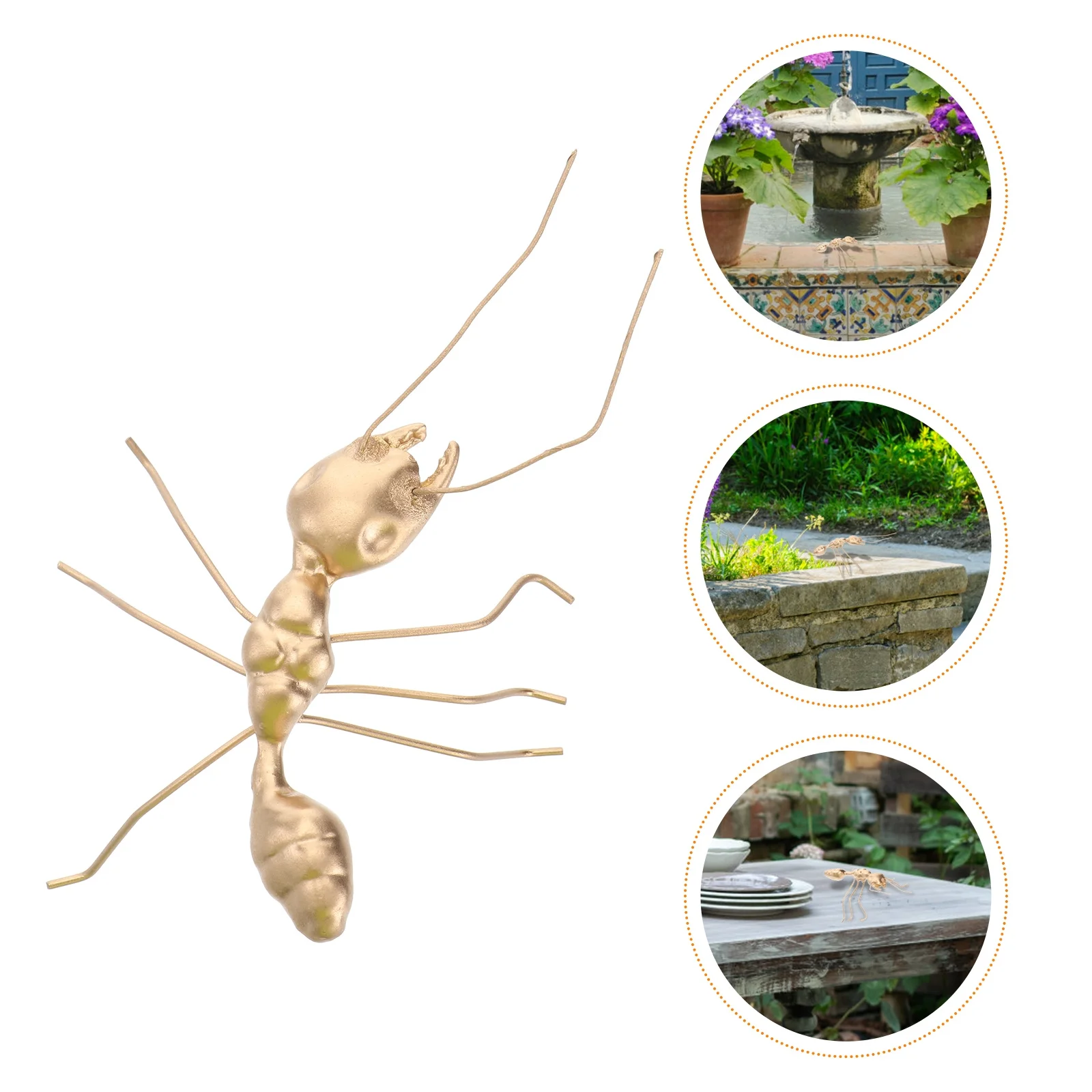 

1Pcs Zinc Alloy Ants Ornament Creative Desktop Decoration Lovely Design Gift for Friends Family Metal Ant Crafts