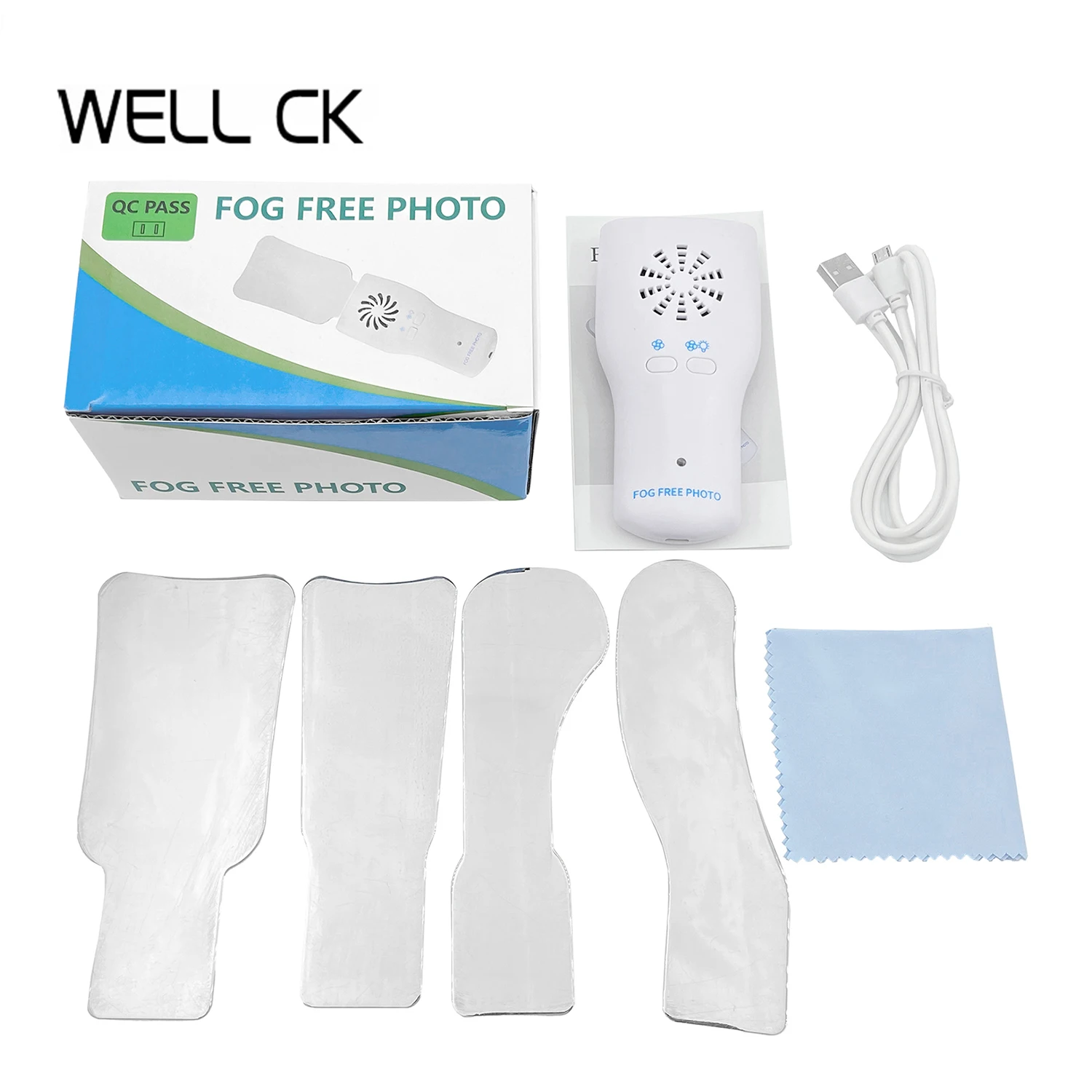 WELL CK Dental Automatic Defogging Mirrors Oral Photography Orthodontic Reflector Glass for Buccal Lingual Picture Dentist Tool