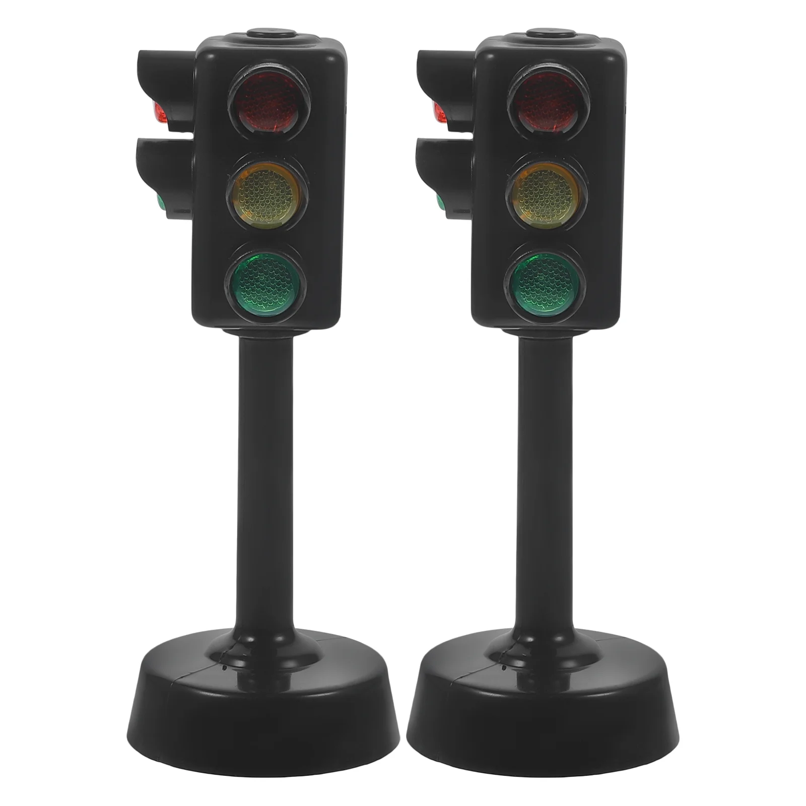 Red Night Light Kids Toys Model Traffic Signs for Teaching Crosswalk Signal Children