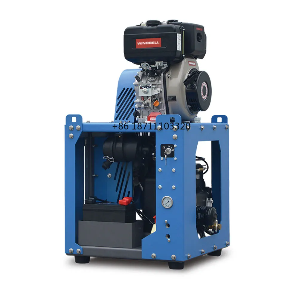 Mini Belt Driven Compresor De Aire Industrial 35cfm Air Compressor Compressor Air Diesel