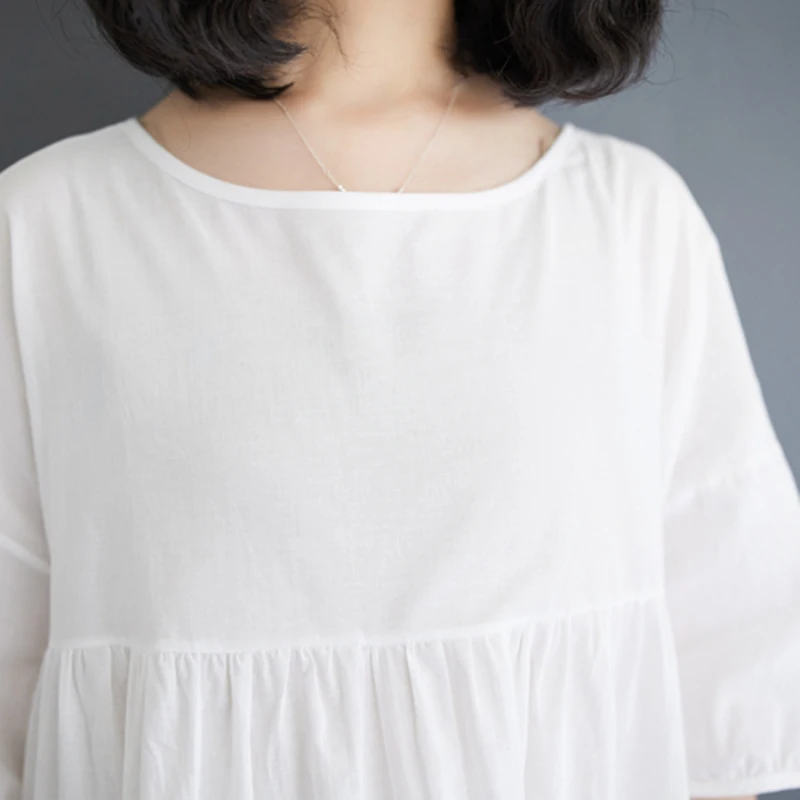 여성용 화이트 라미 코튼 린넨 드레스 비치 휴가 천상의 흐르는 긴 Boho 루즈 퓨어 컬러 미디 여름 캐주얼 우아한 드레스