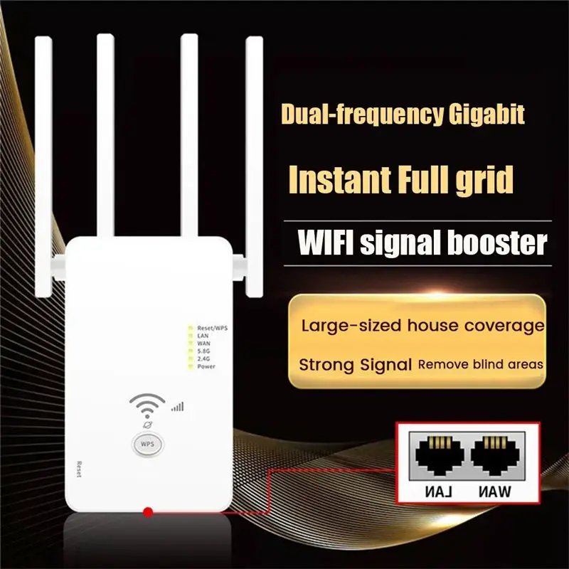 boff-1200m-ワイヤレスリピーター-24g-5g-wifi-ルーター信号ブースター-エクステンダー-4-アンテナ-ルーター信号増幅器-家庭用-米国プラグ