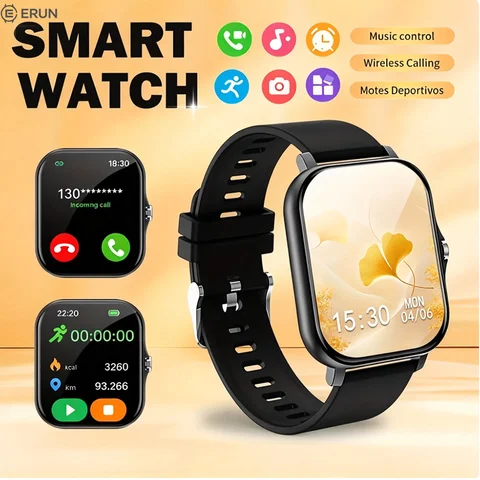 1.83-Inch HD Touchscreen Smartwatch Unisex, Ultra-Long Battery Life, Message Reminders And Multi-Sport Tracking, Featuring 1.83-Inch Full Touch HD Display with 240 X 280 High Resolution