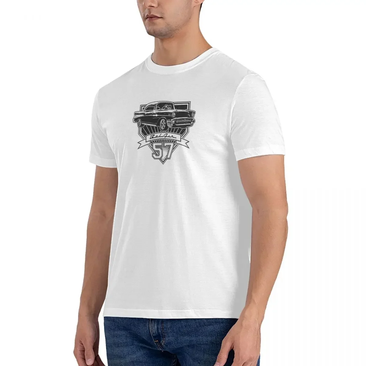 100% Cotton 57 Chevy Belair T-shirt Unisex Fashion Oversized T Shirt Men O-Neck Summer Shirts Tops S-6XL