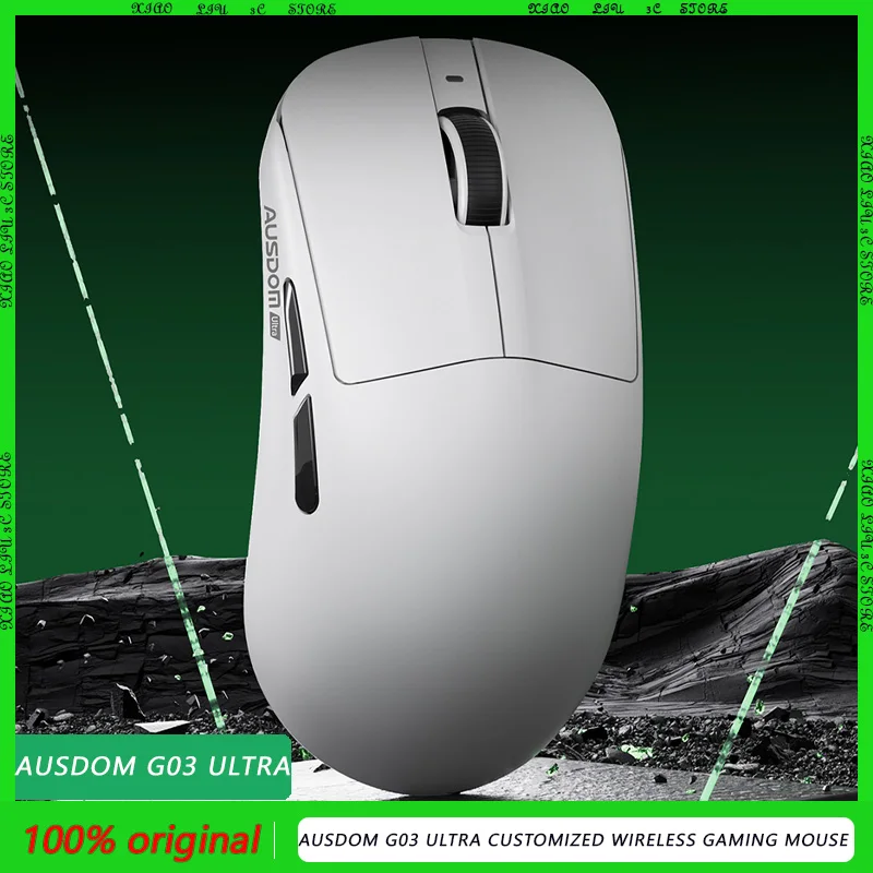 AUSDOM G03 Ультра индивидуальная беспроводная игровая мышь для киберспорта, двойной 8K Nearlink, сверхнизкая задержка, защита от помех, легкий ПК