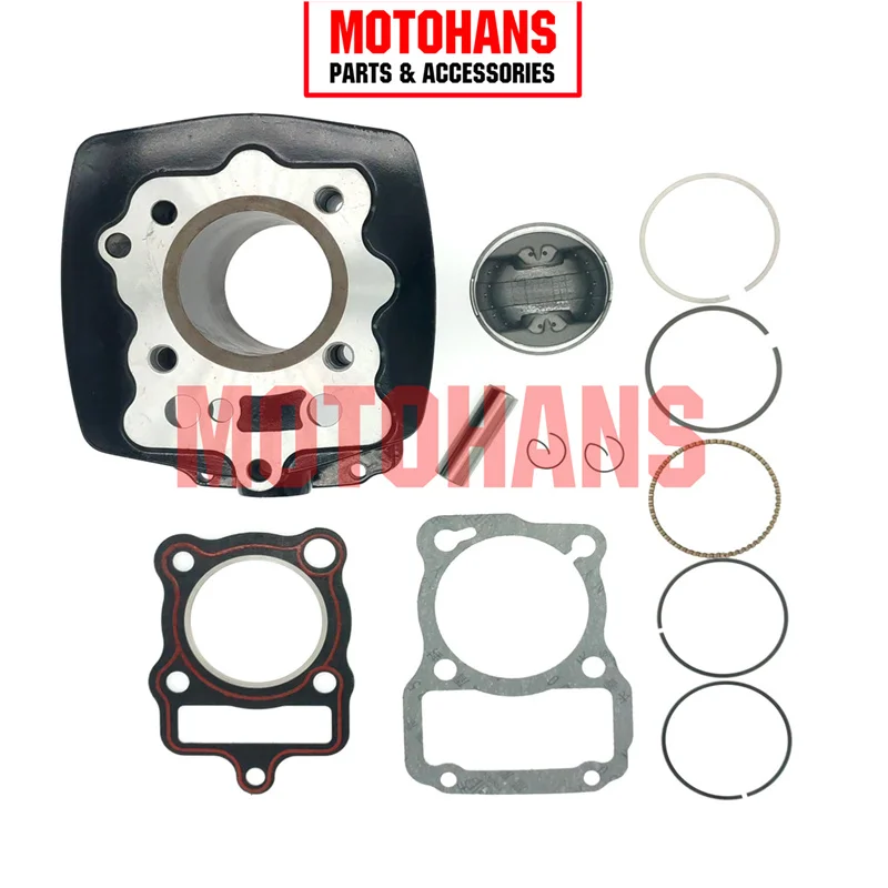 HM1404046 CG125 56.5MM CYLINDER AND PISTON KIT WITH 15MM PISTON PIN 156FMI 125CC ACCESSORIES ATV DIRT BIKE LONCIN LIFAN ZONGSHEN