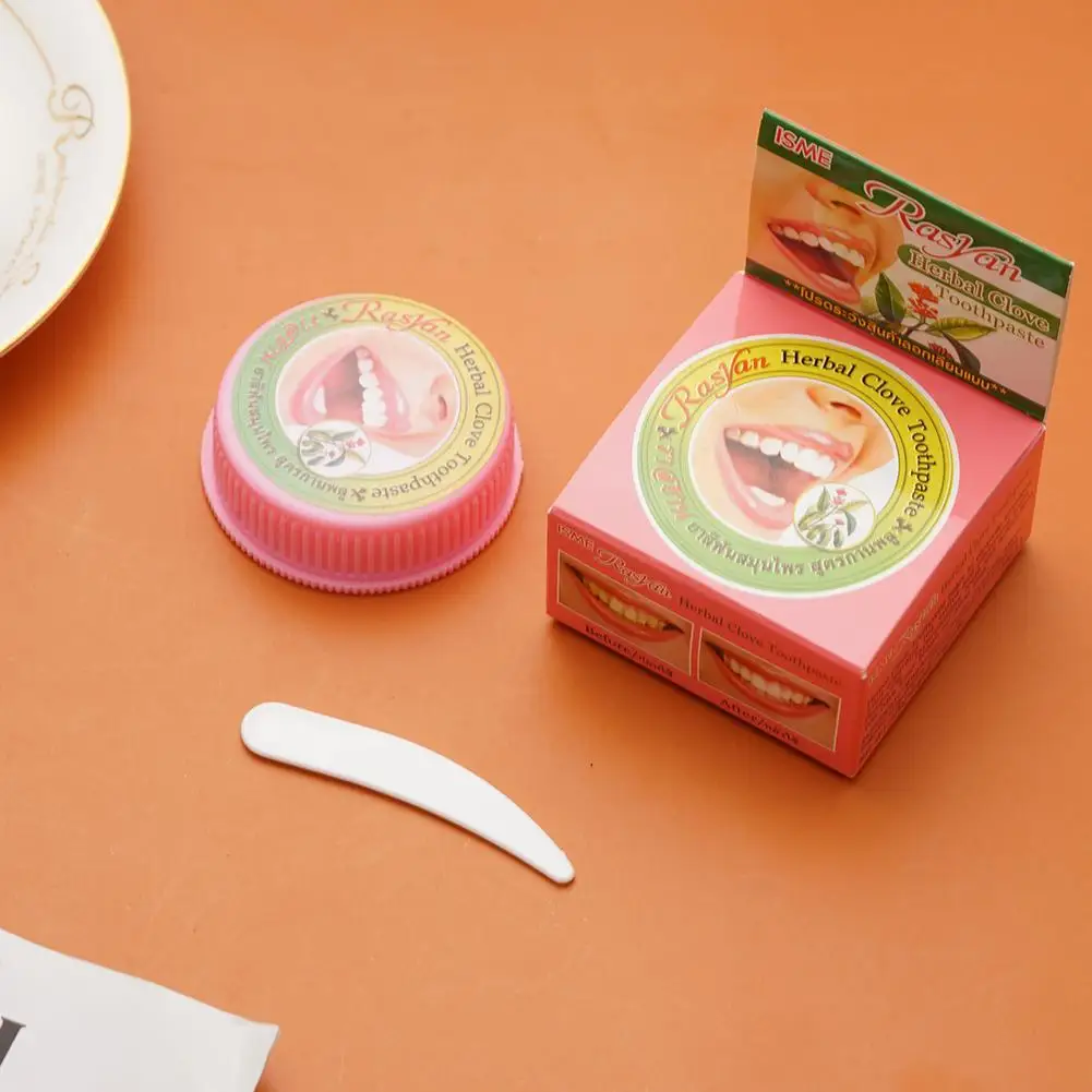 Natural Herbal Toothpaste Coconut Oil Clove Tooth Powder Fresh Breath Cleaning Removing Dental Plaque Reduce Yellow Stains