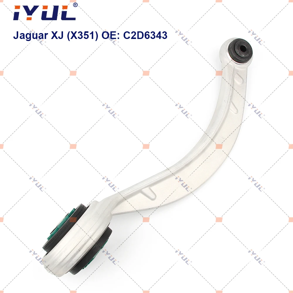 A Pair Front Lower Suspension Control Arm Curve For Jaguar XJ XJL X351 C2D6343 C2D49933