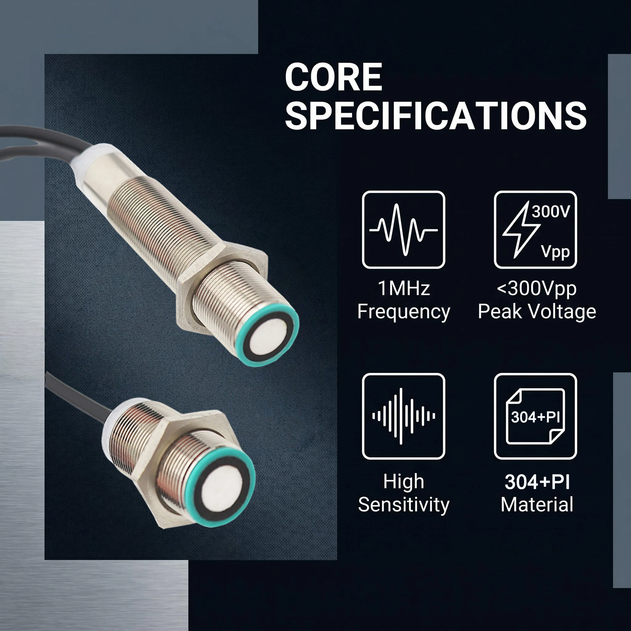 High Precision Single/Double Sheet Detection Ultrasonic Sensor 3-Channel NPN High Resolution 200KHz Frequency Quick Response CE