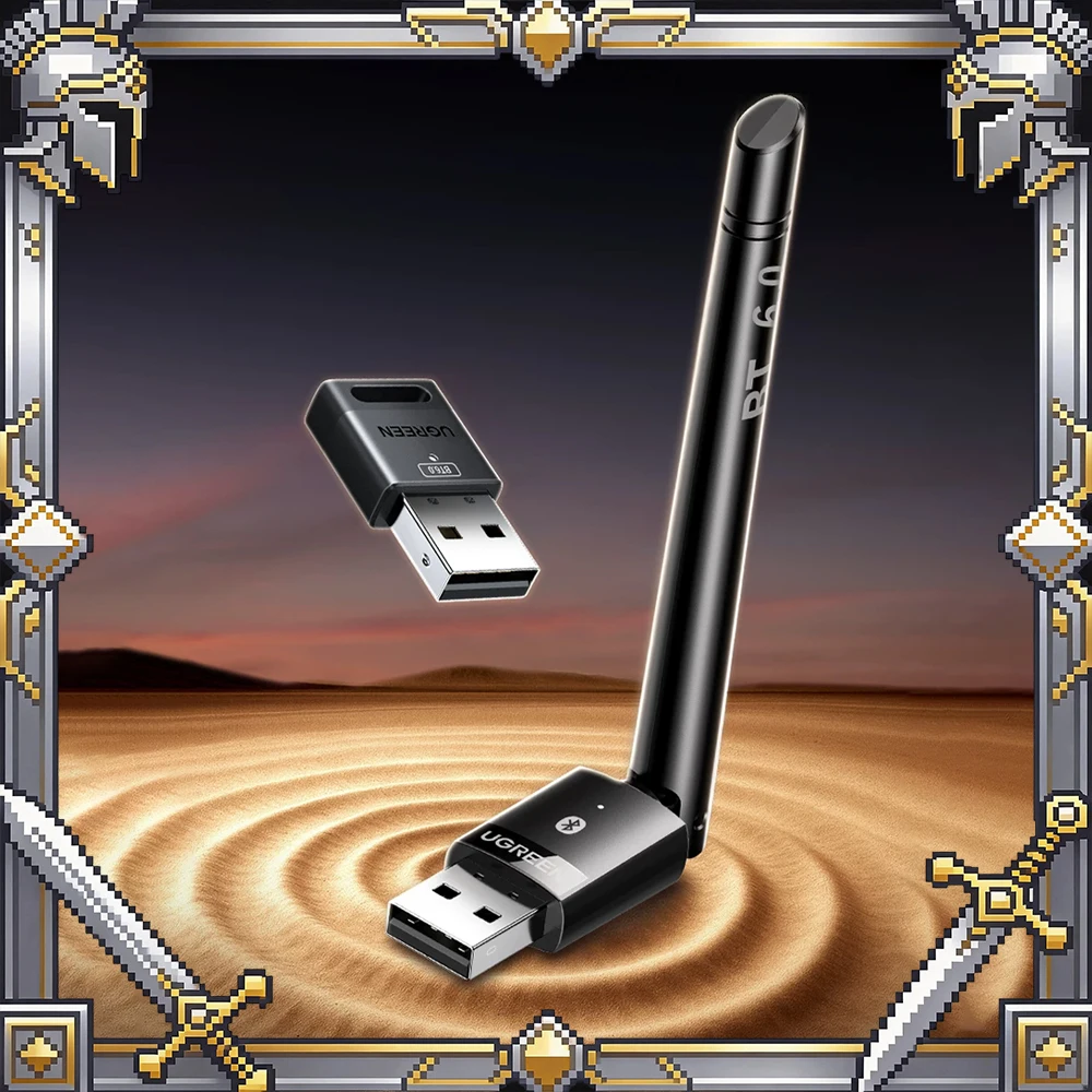 

Bluetooth-адаптер UGREEN USB Bluetooth 6.0 5.4 для ПК, беспроводная мышь, клавиатура, музыкальный аудиоприемник, USB-передатчик