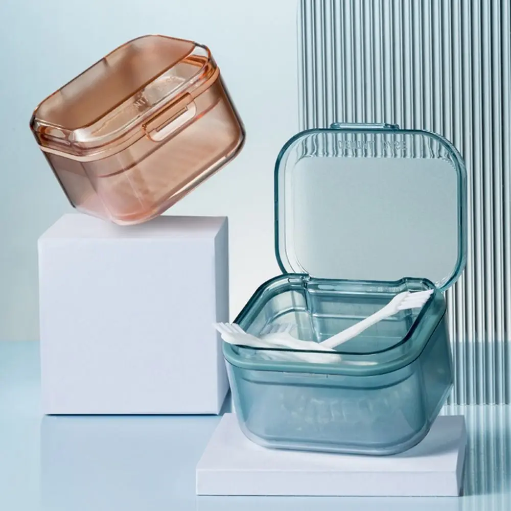 عن طريق الفم حامي الفم حاوية تنظيف صندوق مختومة أسنان حمام صندوق كاذبة الأسنان صندوق تخزين الأسنان حقيبة للتخزين صندوق الأقواس الأسنان